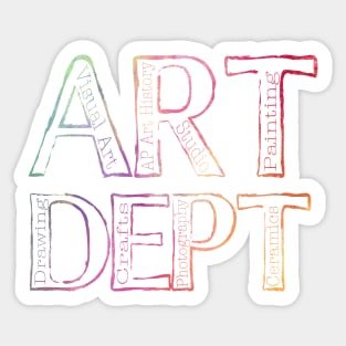 Art Dept Sticker